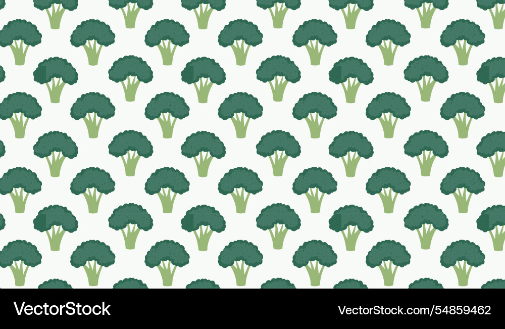 Seamless pattern with broccoli Seamless pattern with broccoli Vector Image