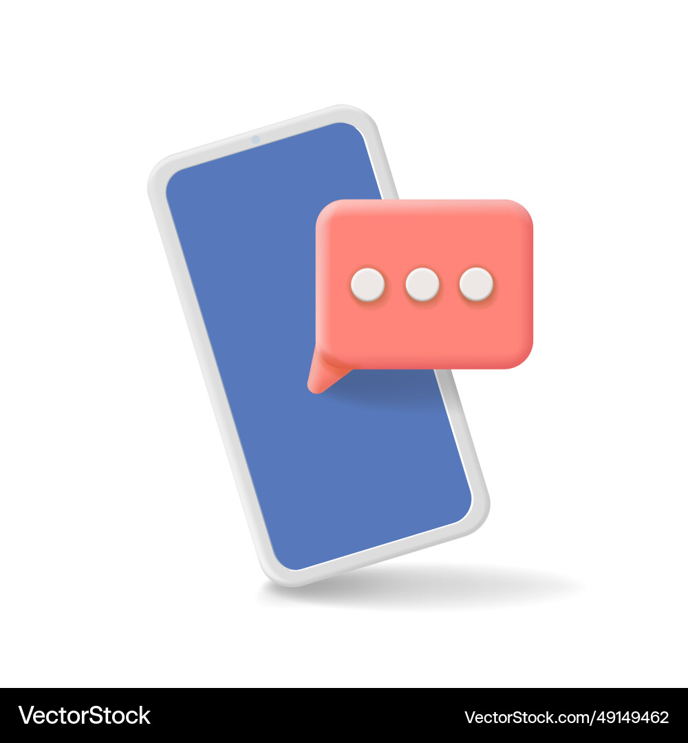Speech bubble auf Handy-Chat-Nachricht Speech bubble auf Handy-Chat-Nachricht vektorbild