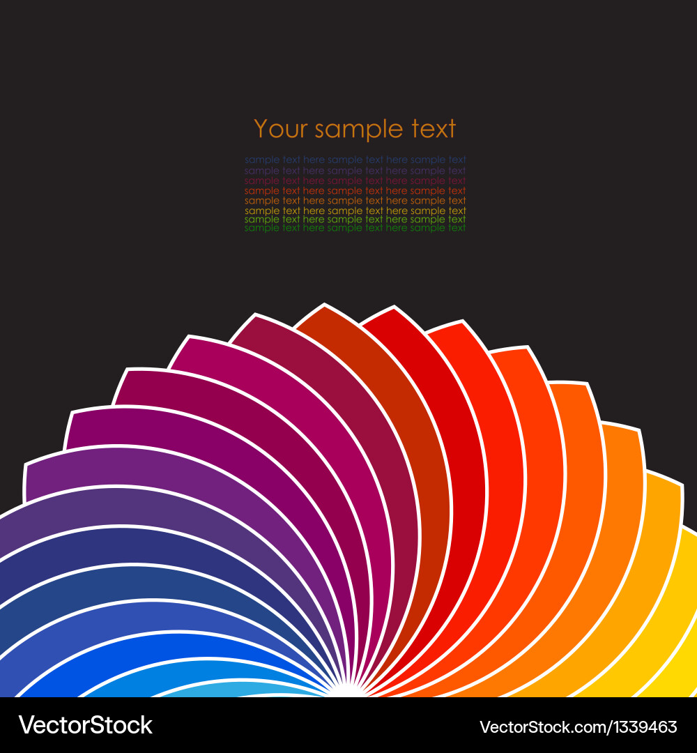 Abstract background with spectrum wheels Vector Image
