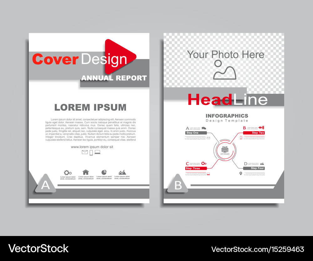 Design brochure layout with place for your data vector image