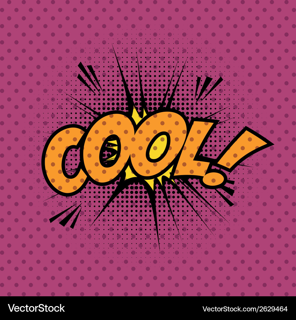 Abstract pop art object on a special background Vector Image