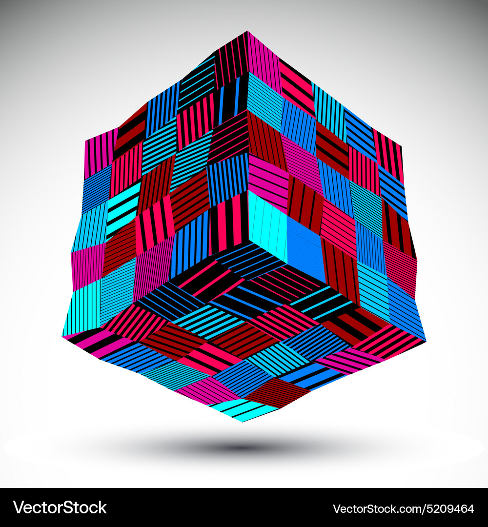 Bright undulate squared eps8 contrast object Vector Image