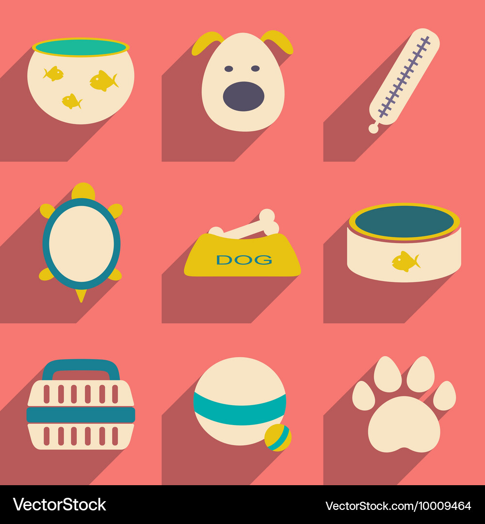 Flat with shadow concept and mobile application Vector Image