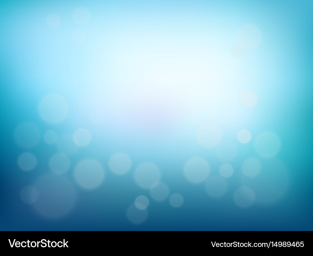 Abstract Blue Bokeh Gradient Background vector image