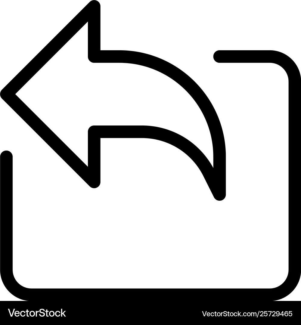 Email Reply Arrow Icon – Royalty-Free Vector | VectorStock, image size:1000x1080