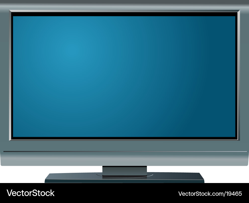 Lcd tv screen Royalty Free Vector Image - VectorStock