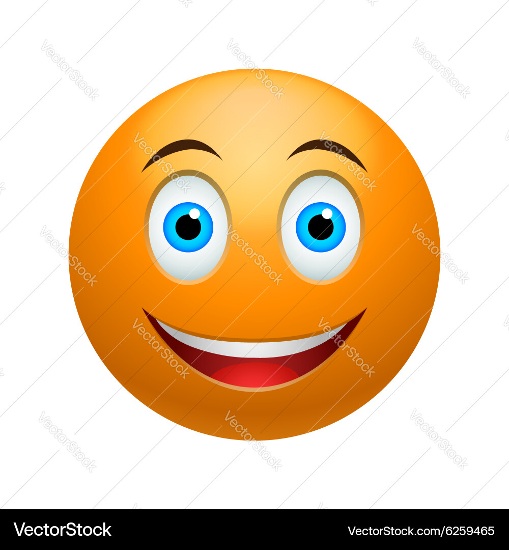 Smiling Emoticon (6259465) – Royalty-Free Vector | VectorStock