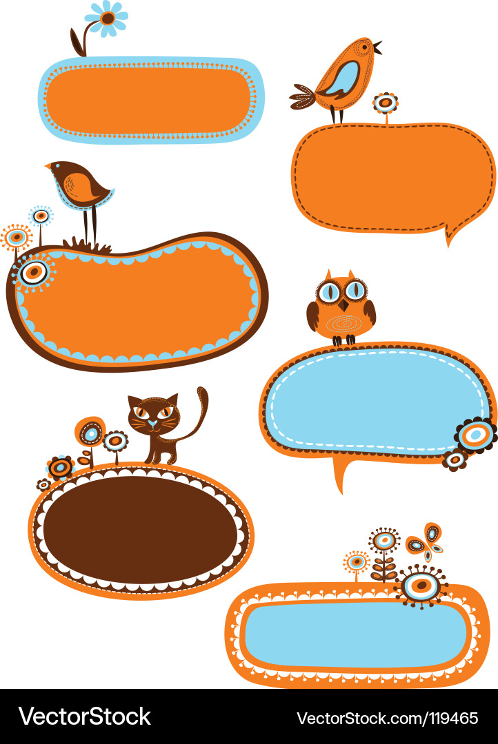 Speech Bubbles Set Vector Image