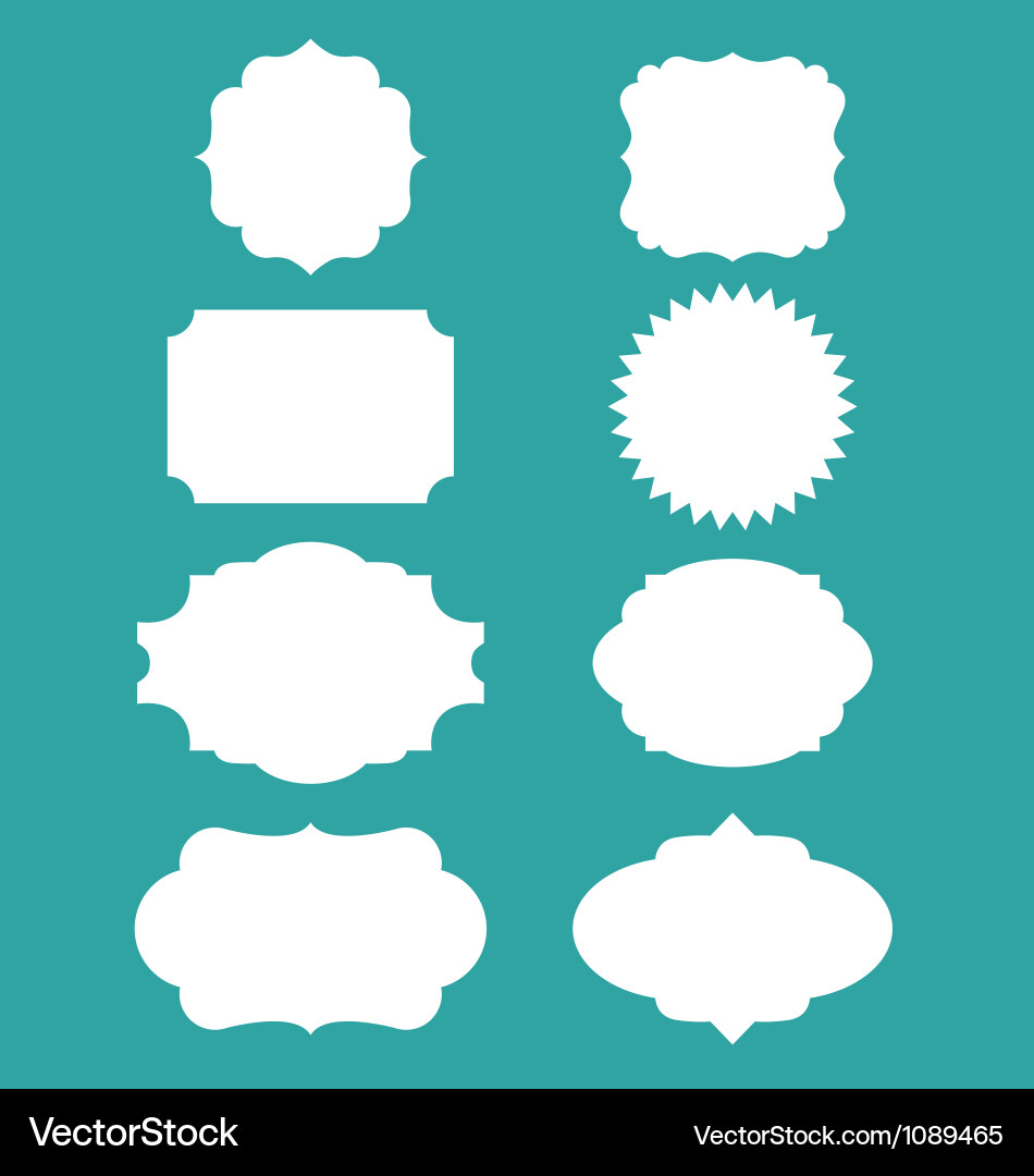 Vintage labels borders frames Royalty Free Vector Image