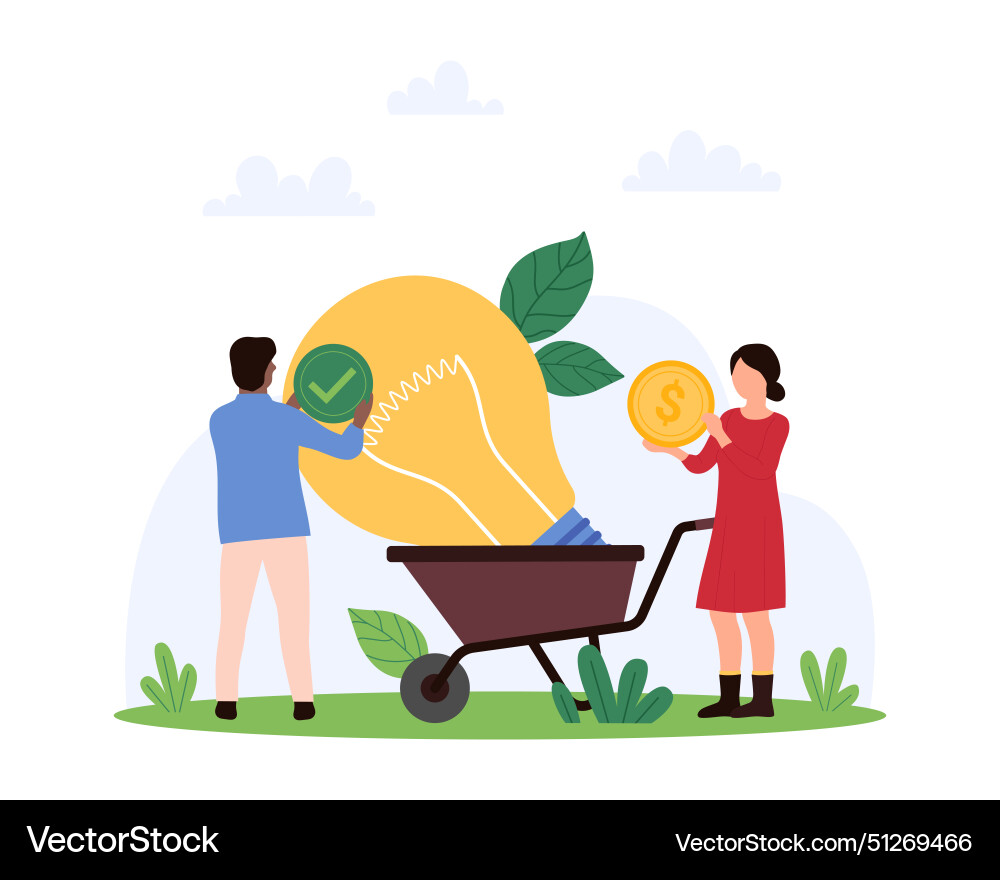 Effective business idea smart solution Royalty Free Vector