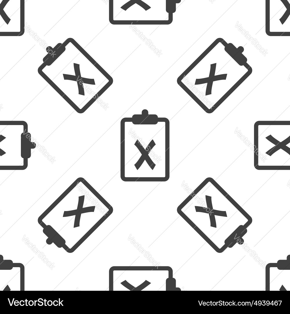 Clipboard no pattern Vector Image