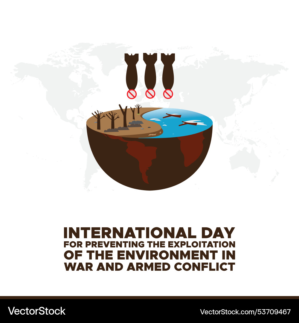 International day for preventing the exploitation Vector Image