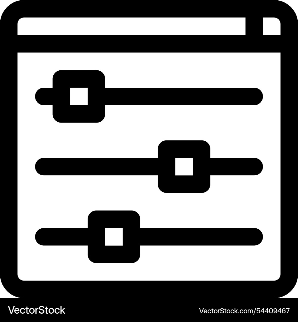 Lever icon thin linear style design isolated vector image
