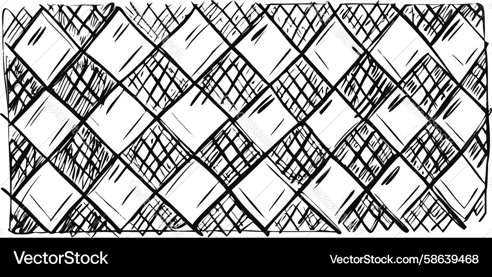 Cross-Hatch Grid Texture Vector Image