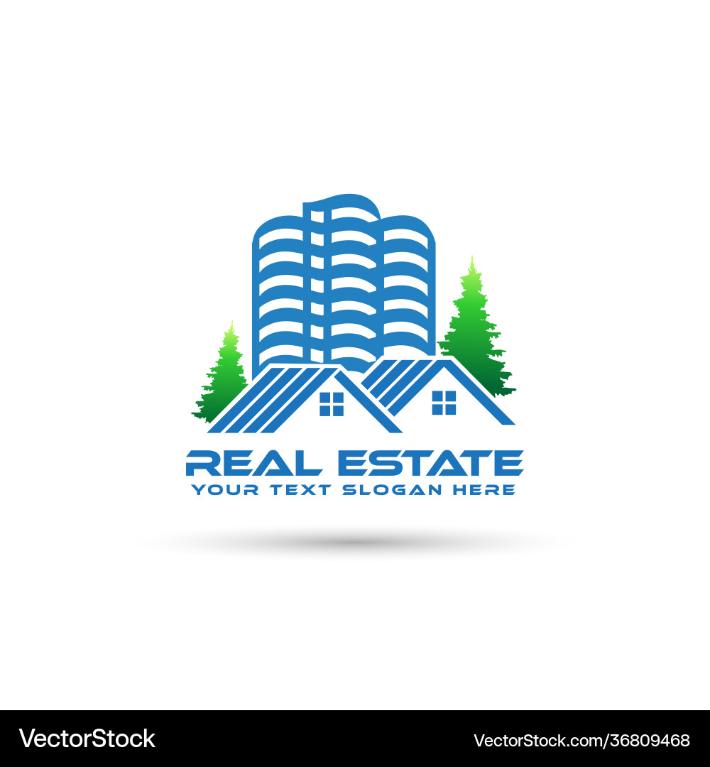 Immobilien Logo Design - home Immobilien Logo Design - home vektorbild