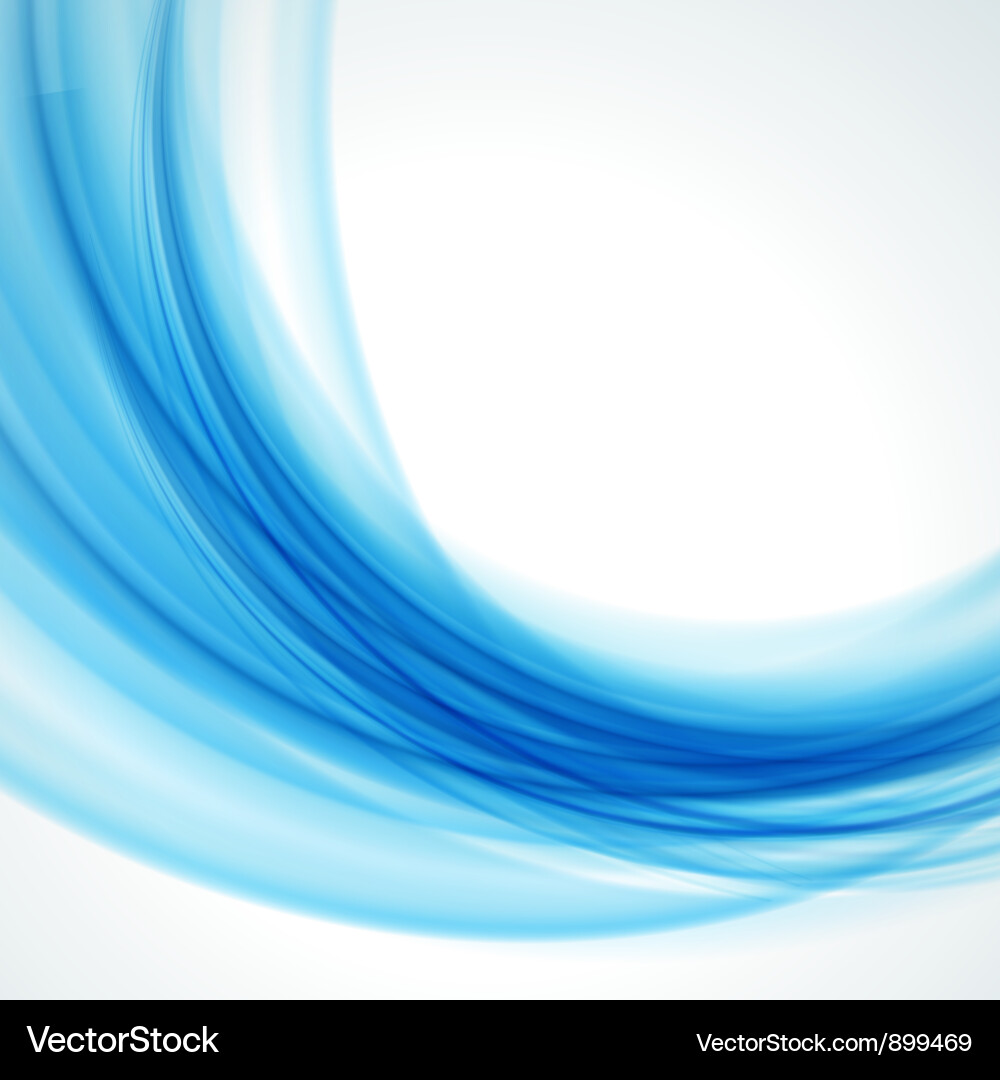 Abstract Blue Wave Background Royalty Free Vector Image