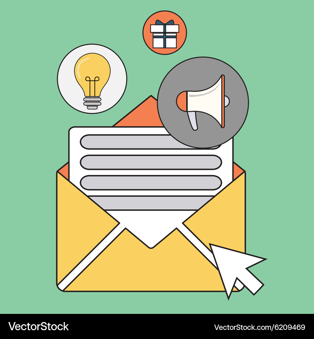 Color line concept of regularly distributed news Vector Image