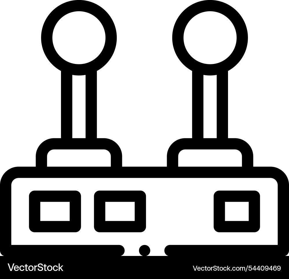 Lever icon thin linear style design isolated vector image