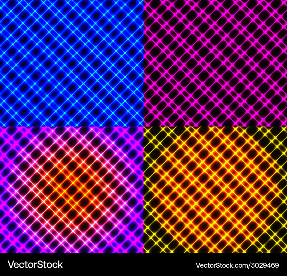 Set of dark abstract spectrum background lines Vector Image