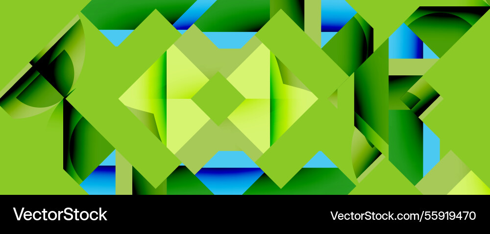Abstract geometric composition with interlocking Abstract geometric composition with interlocking Vector Image