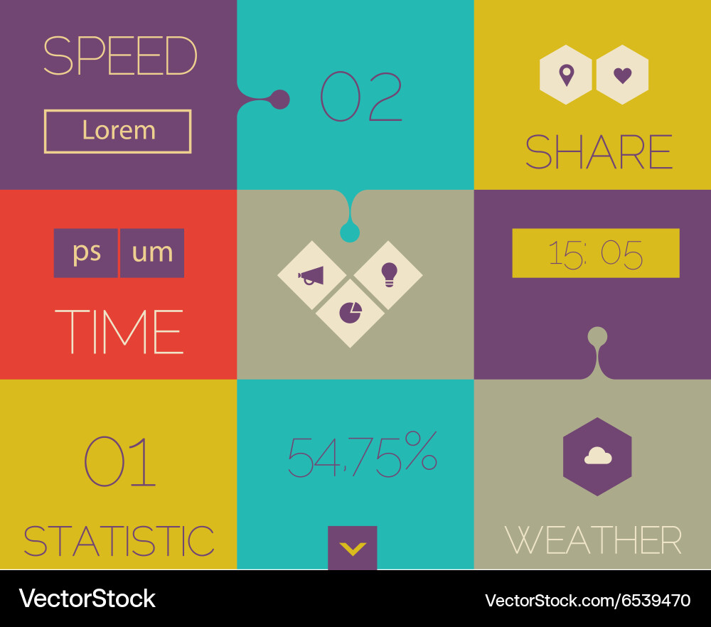Modern Abstract UI Template vector image