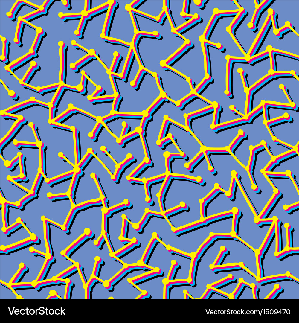 Seamless texture with lines and dots Vector Image