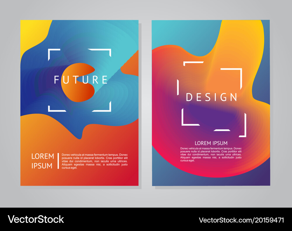Abstract Gradient Backgrounds - Future Forms vector image