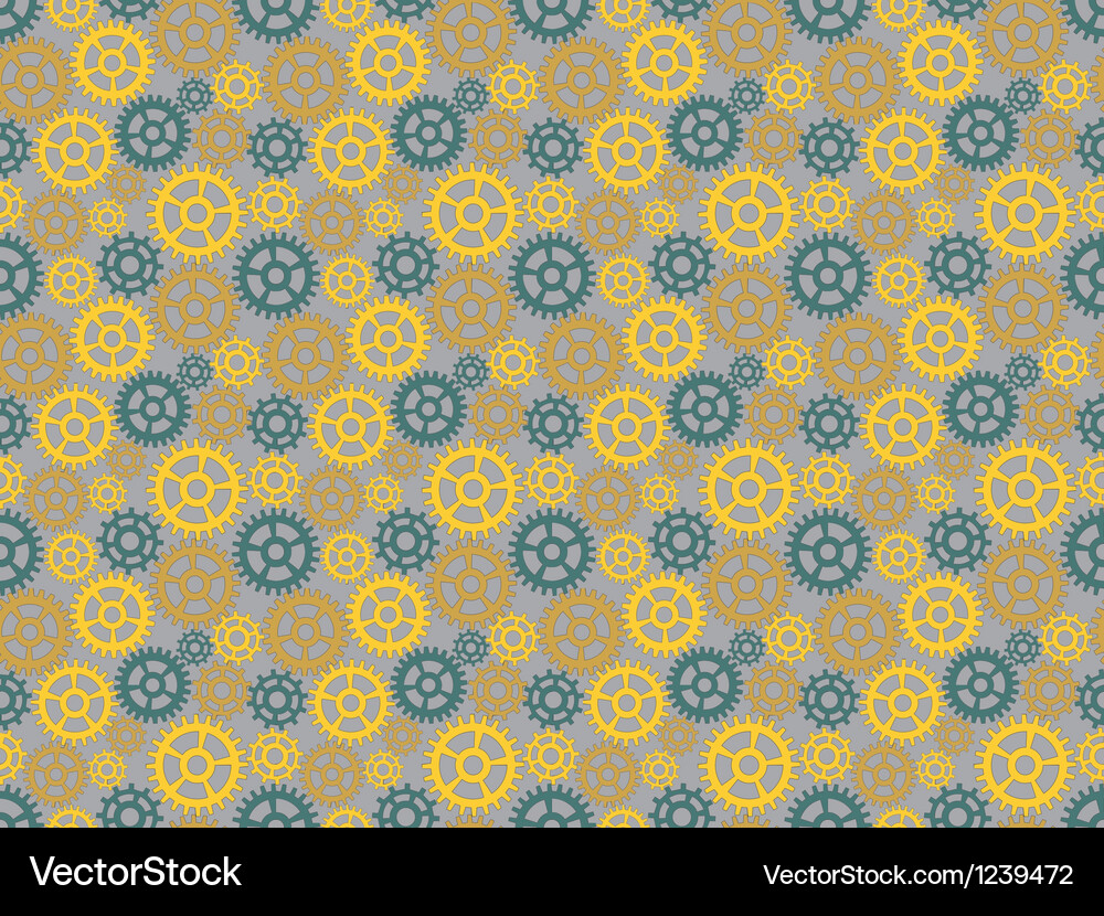 Pattern made of gears Vector Image