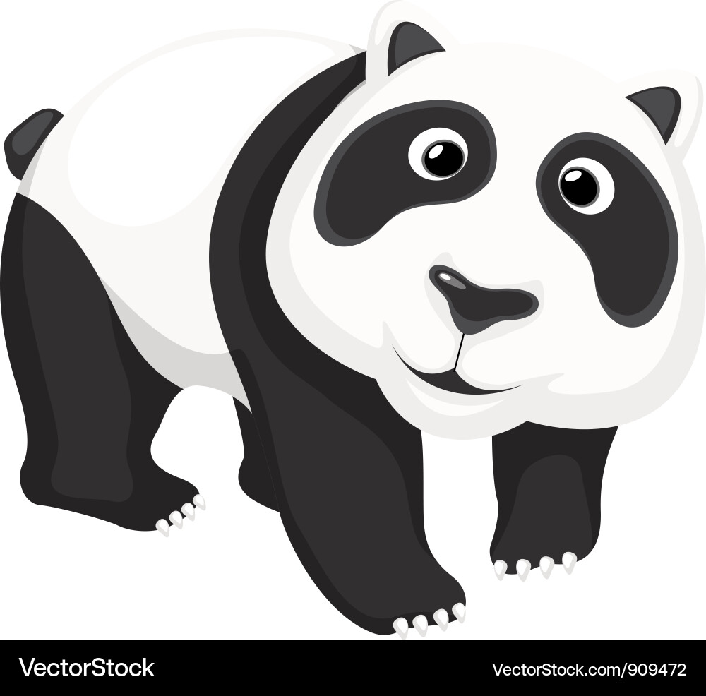 Süße Panda Lizenzfreies Vektorbild VectorStock