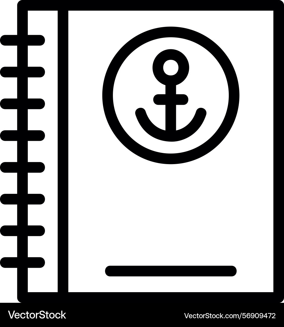 Ships log linear style icon design vector image