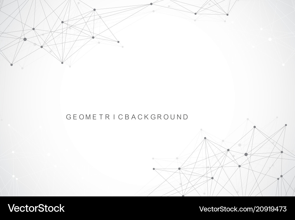 Connected Network Abstract Background Vector Image