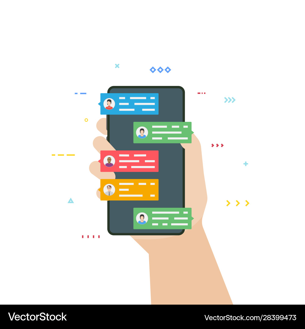Messages and chatting Messages and chatting vector image