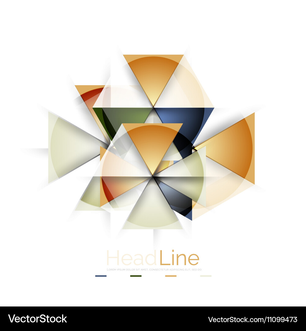 Triangle abstract background Vector Image
