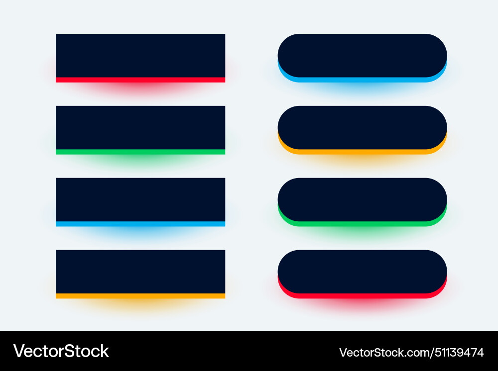 3d style colorful app button icon in collection vector image