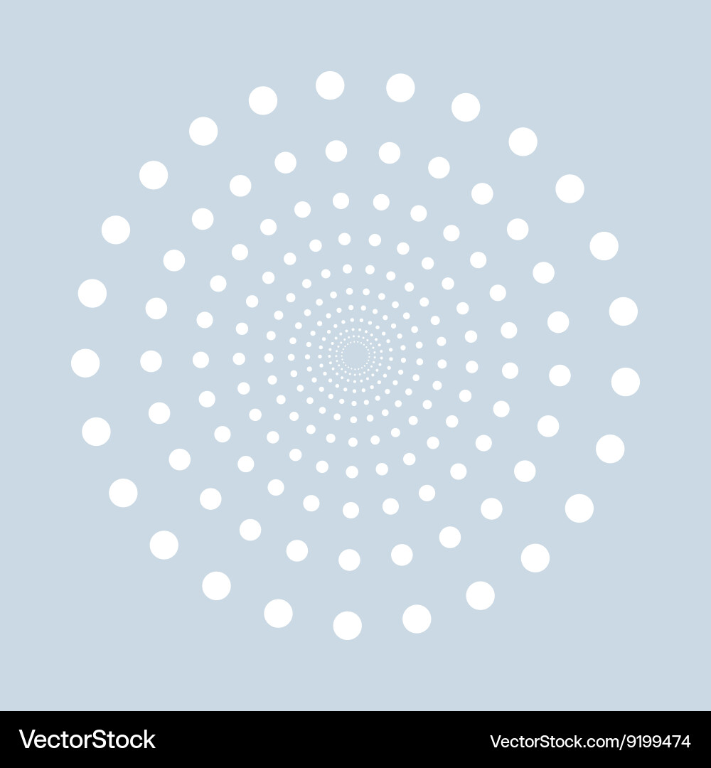 Abstract dotted shape design element Vector Image
