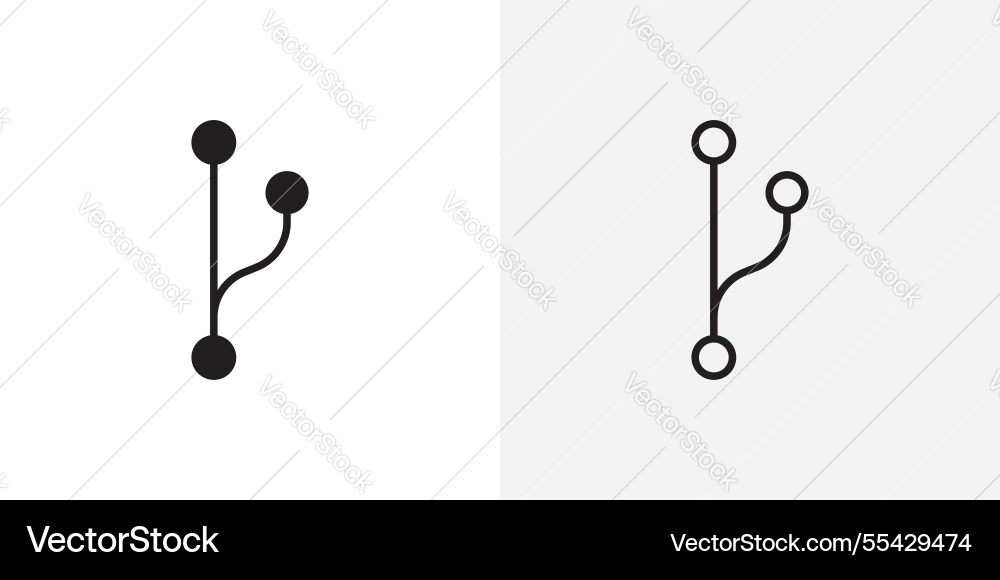Code branch icons pack for apps and ui ux desigs Code branch icons pack for apps and ui ux desigs vector image
