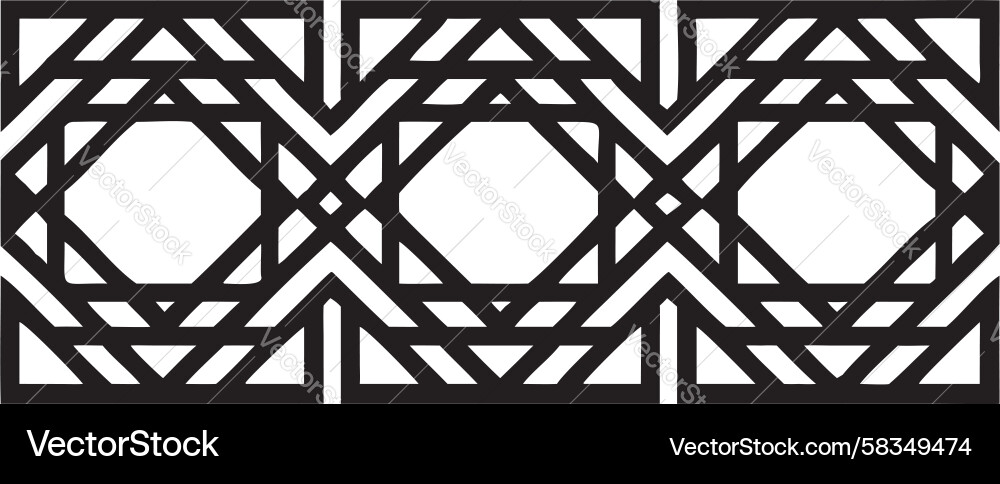 Complex Hexagon Grid Pattern Vector Image