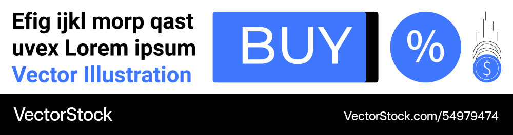 Online purchase button with latent text Online purchase button with latent text vector image