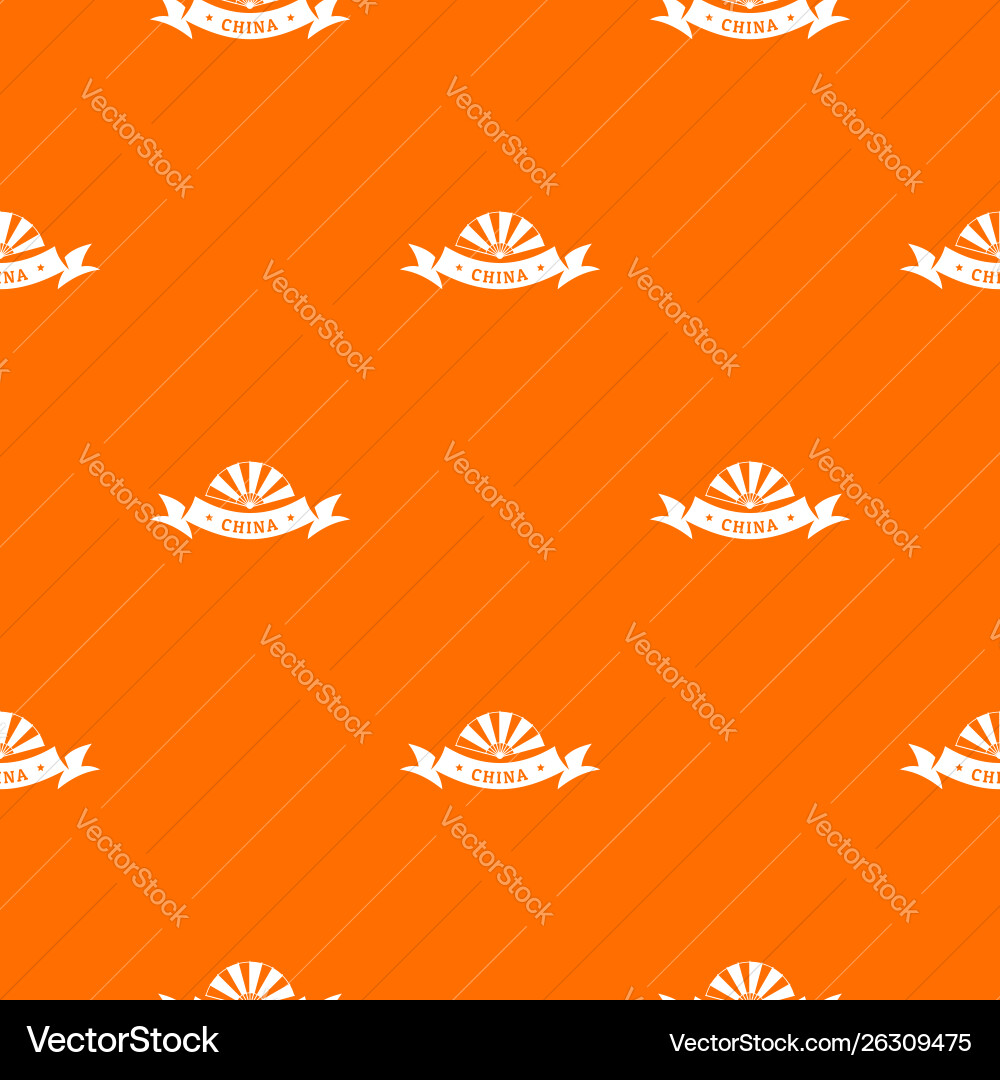 China Restaurant Muster orange China Restaurant Muster orange vektorbild
