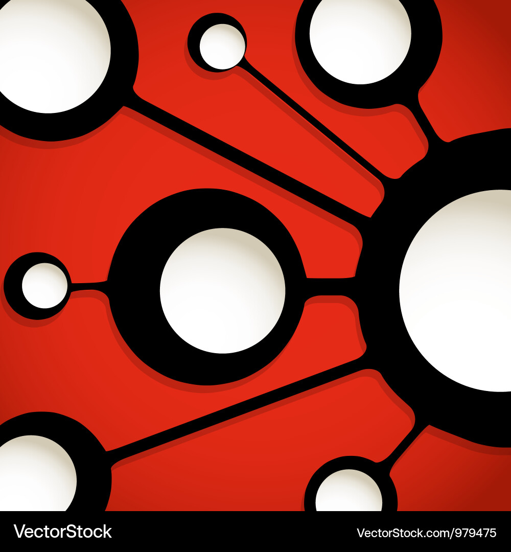 Connected Network Scheme vector image