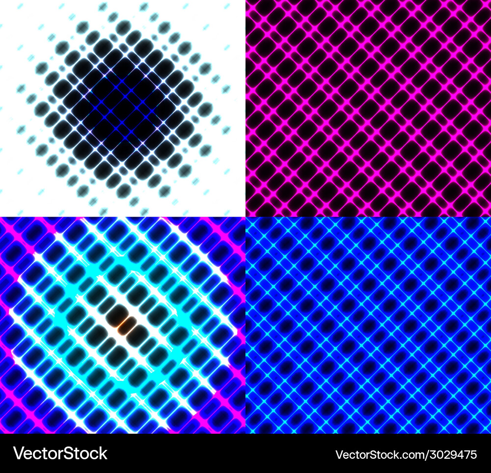 Set of dark abstract spectrum background lines Vector Image
