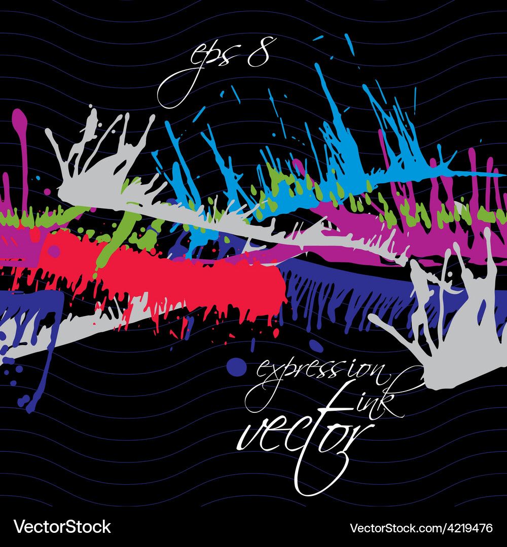 Bright contrast splattered web design repeat Vector Image