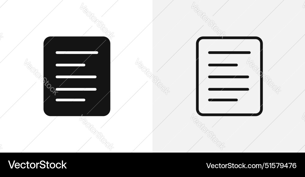 Icon of text alignment to left for document Vector Image
