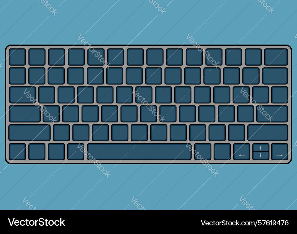 Laptop keyboard example design element Vector Image