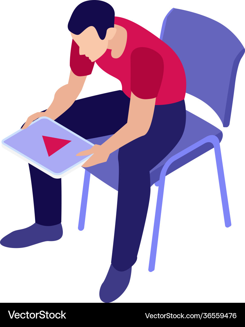 Spielen Sie Video online Zusammensetzung Spielen Sie Video online Zusammensetzung vektorbild