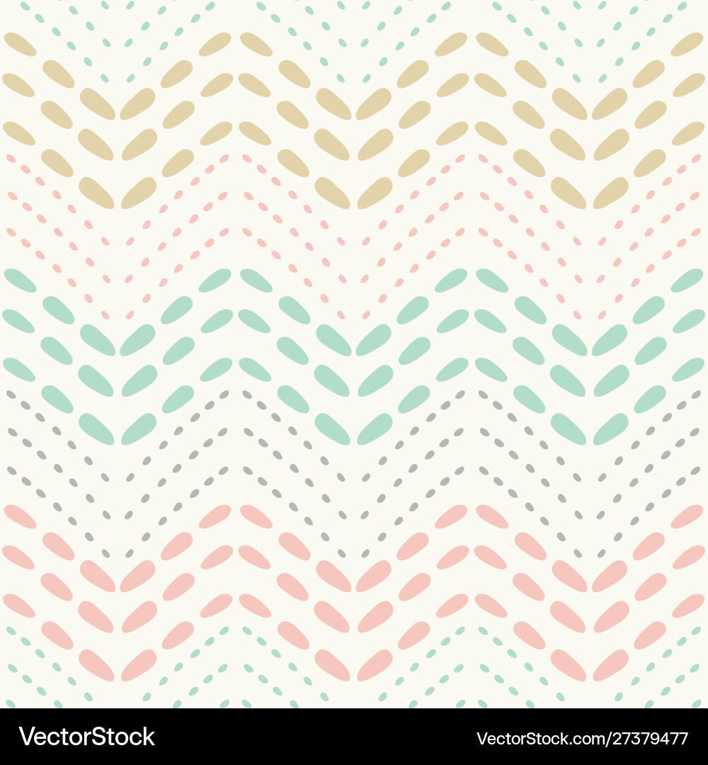 Baby dotted chevron seamless pattern in pastel Baby dotted chevron seamless pattern in pastel vector image