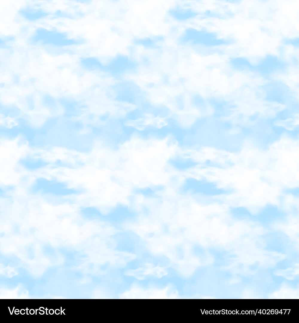 Blue Sky with Clouds Royalty Free Vector Image
