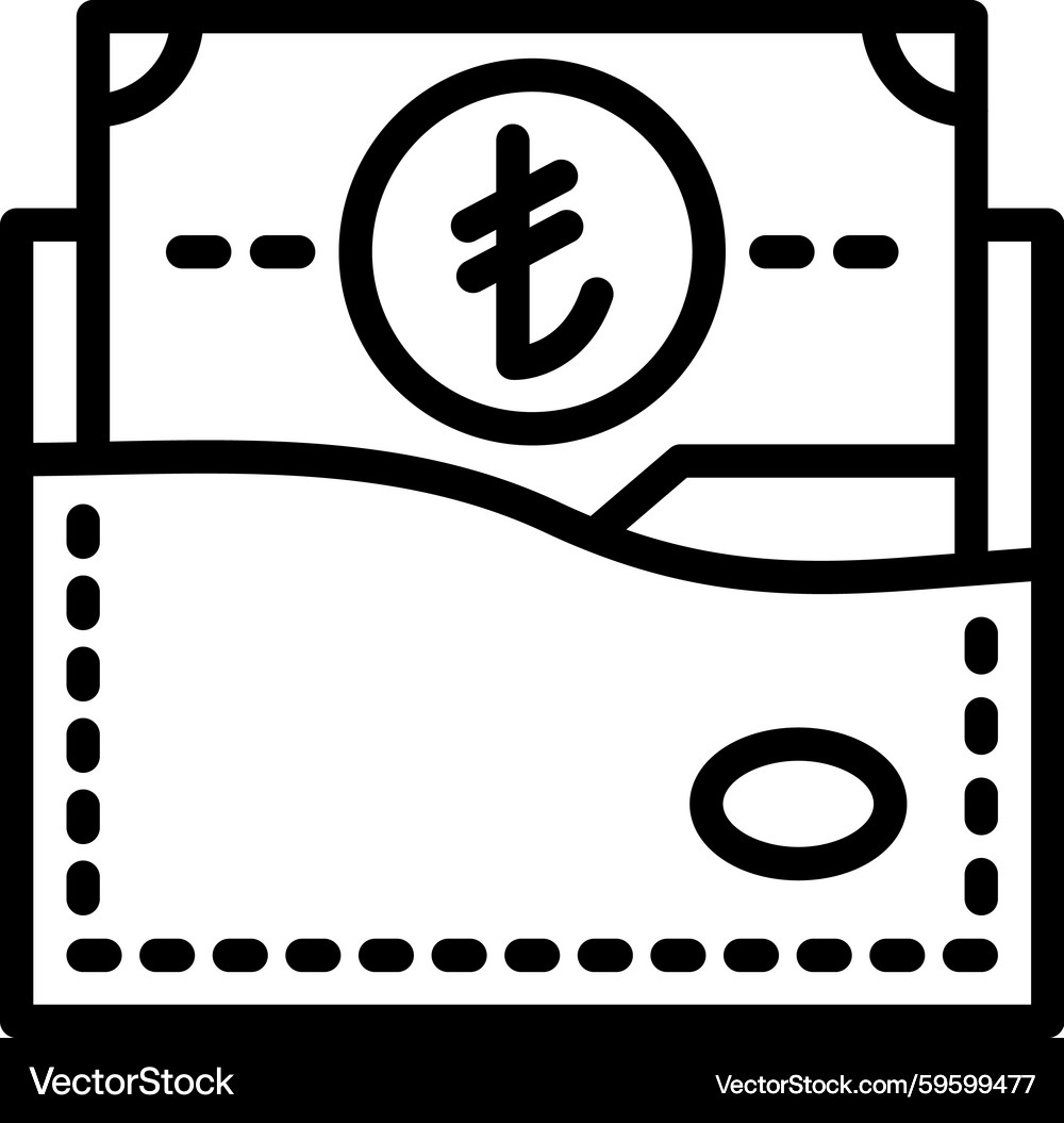 Italian Lira Wallet Icon – Royalty-Free Vector | VectorStock