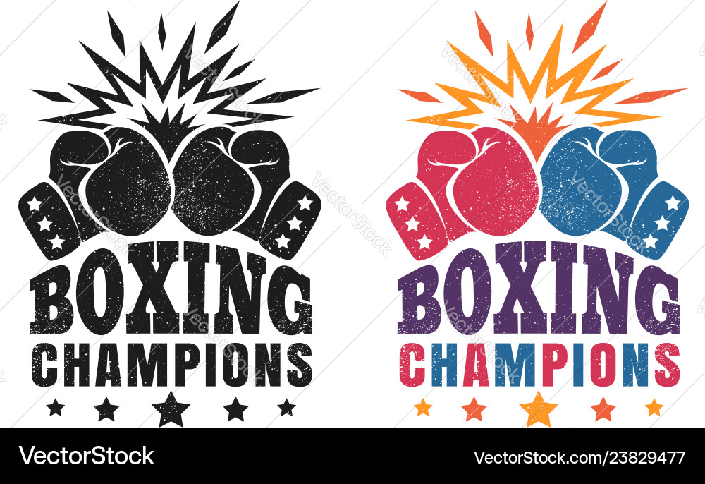 Logo for boxing Logo for boxing vector image