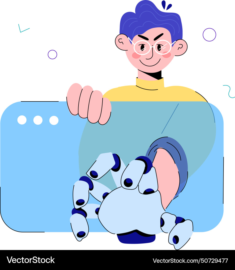 Robot transformation Vector Image